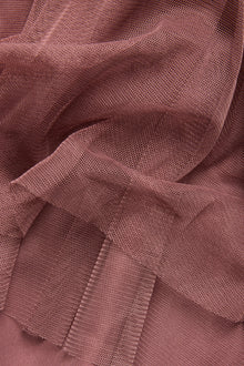 Women's burgundy mesh skirt