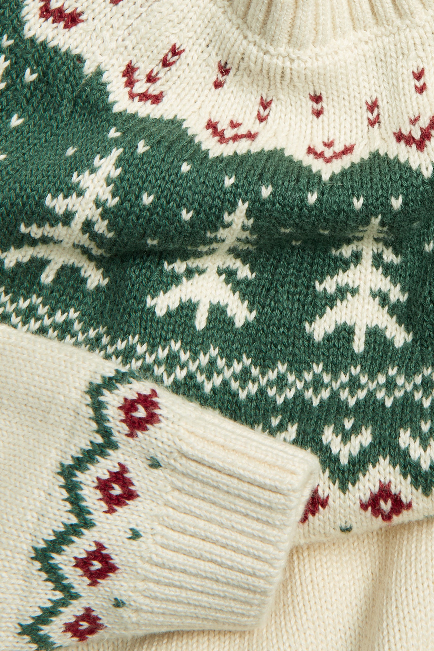 Baby & kids white knitted Christmas jumper