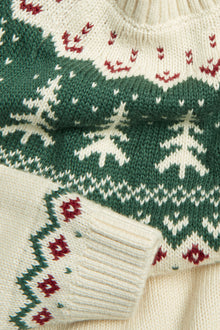 Baby & kids white knitted Christmas jumper