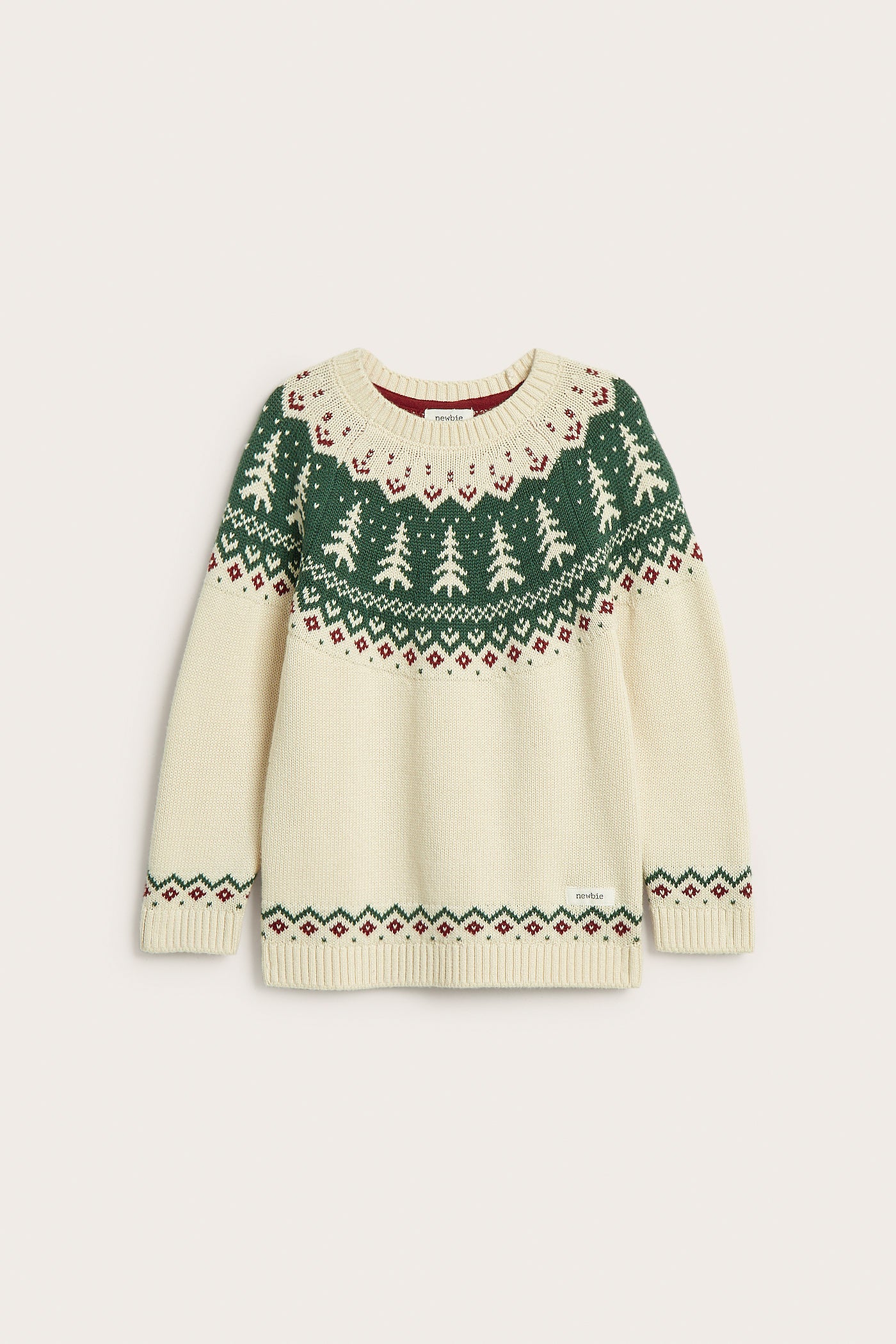 Baby & kids white knitted Christmas jumper