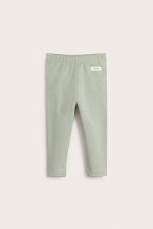 Baby green leggings with ruffles