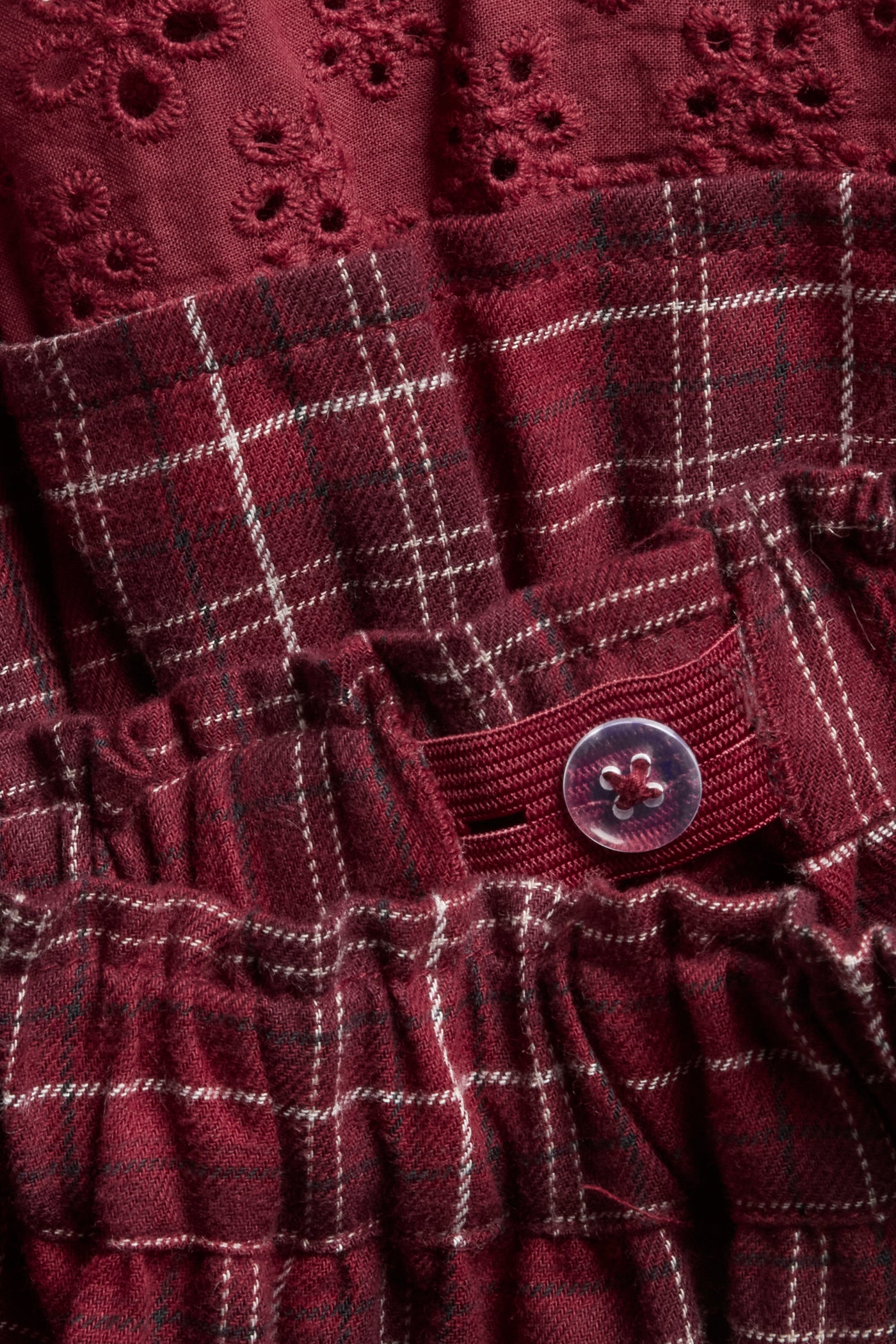 Baby & kids' red checked Christmas skirt