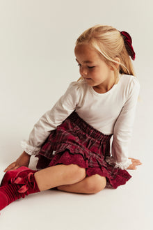 Baby & kids' red checked Christmas skirt