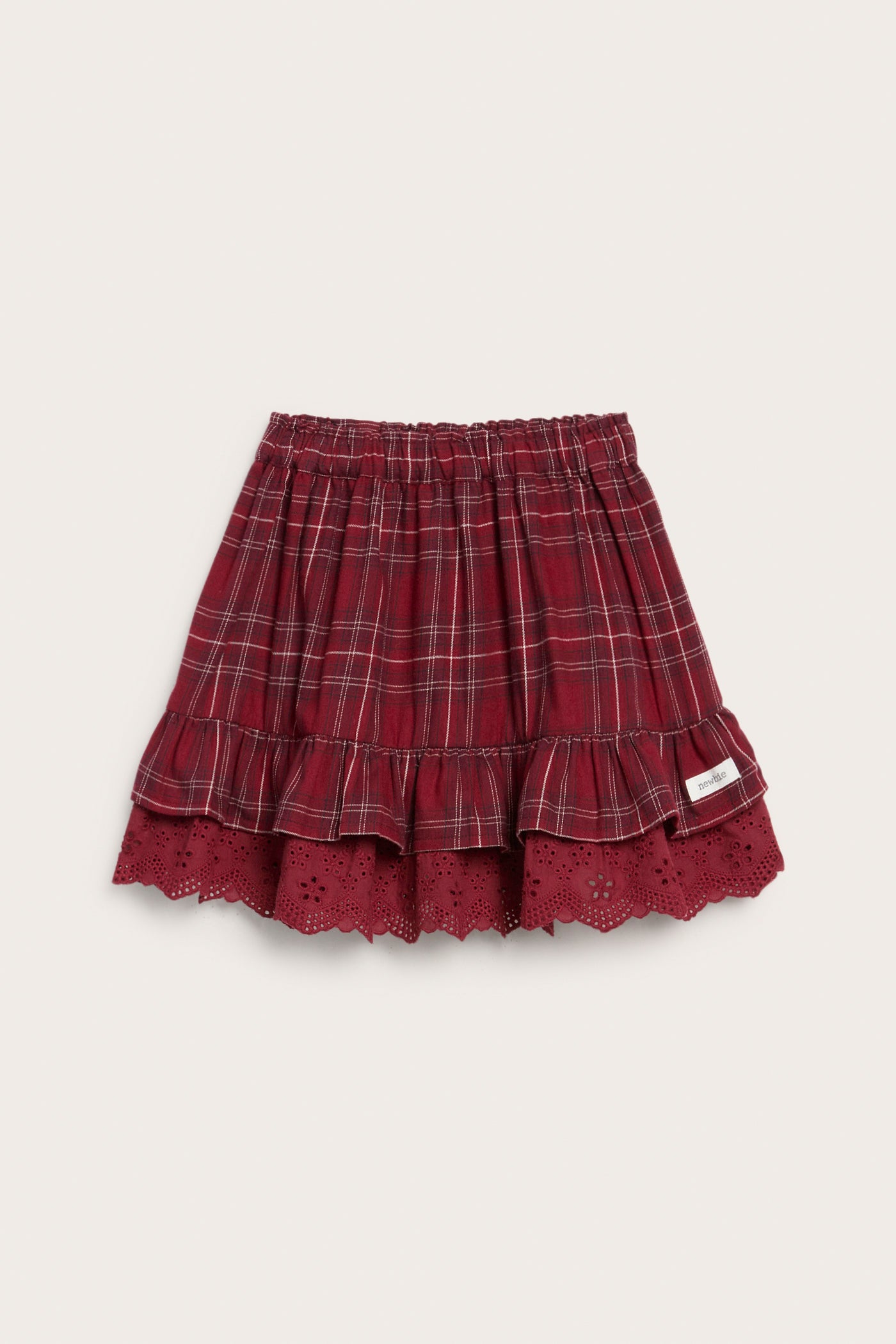 Baby & kids' red checked Christmas skirt