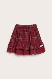 Baby & kids' red checked Christmas skirt