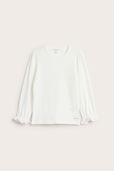 Baby & kids' white top with lace trim