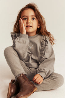Kids’ brown leggings with brushed inside