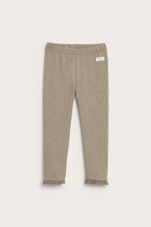 Kids’ brown leggings with brushed inside