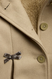 Baby & kids' brown faux fur collar coat