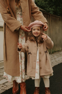 Baby & kids' brown faux fur collar coat