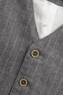 Kids' grey woven waistcoat