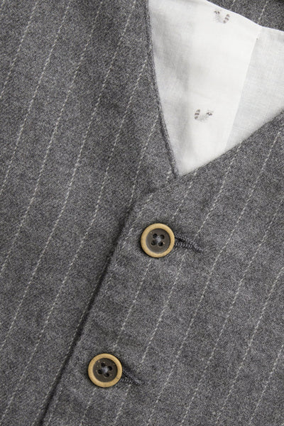Kids' grey woven waistcoat