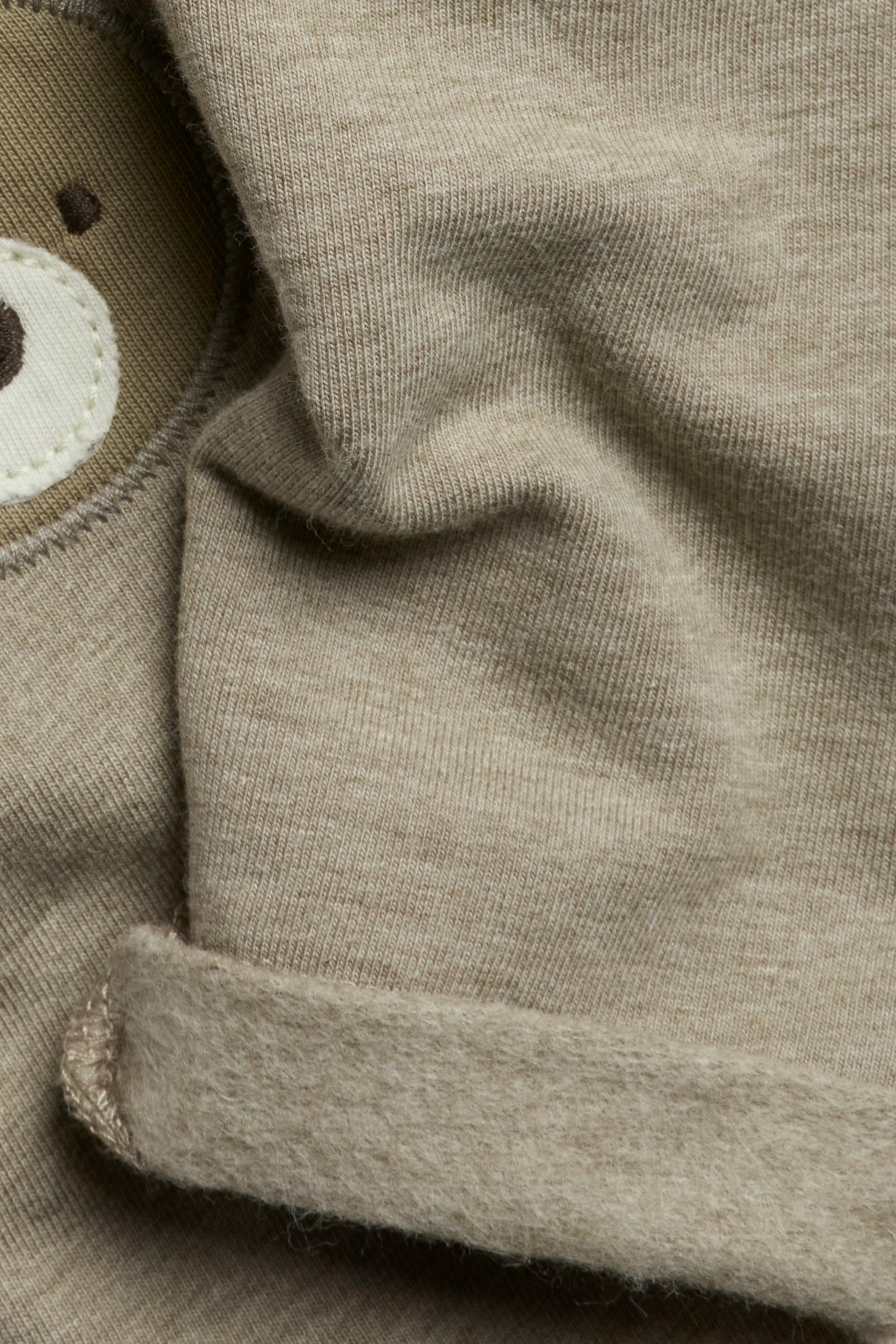 Baby brown leggings with brushed inside