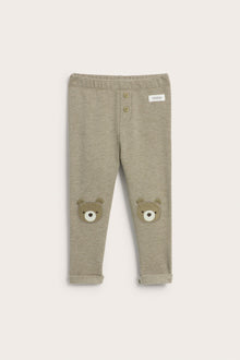 Baby brown leggings with brushed inside