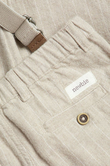 Baby beige trousers with suspenders