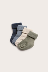 Baby multicolour ribbed socks 4pack