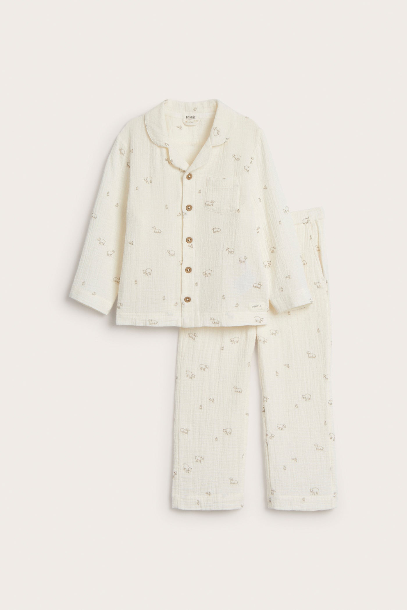 Baby & kids' white lamb pyjamas