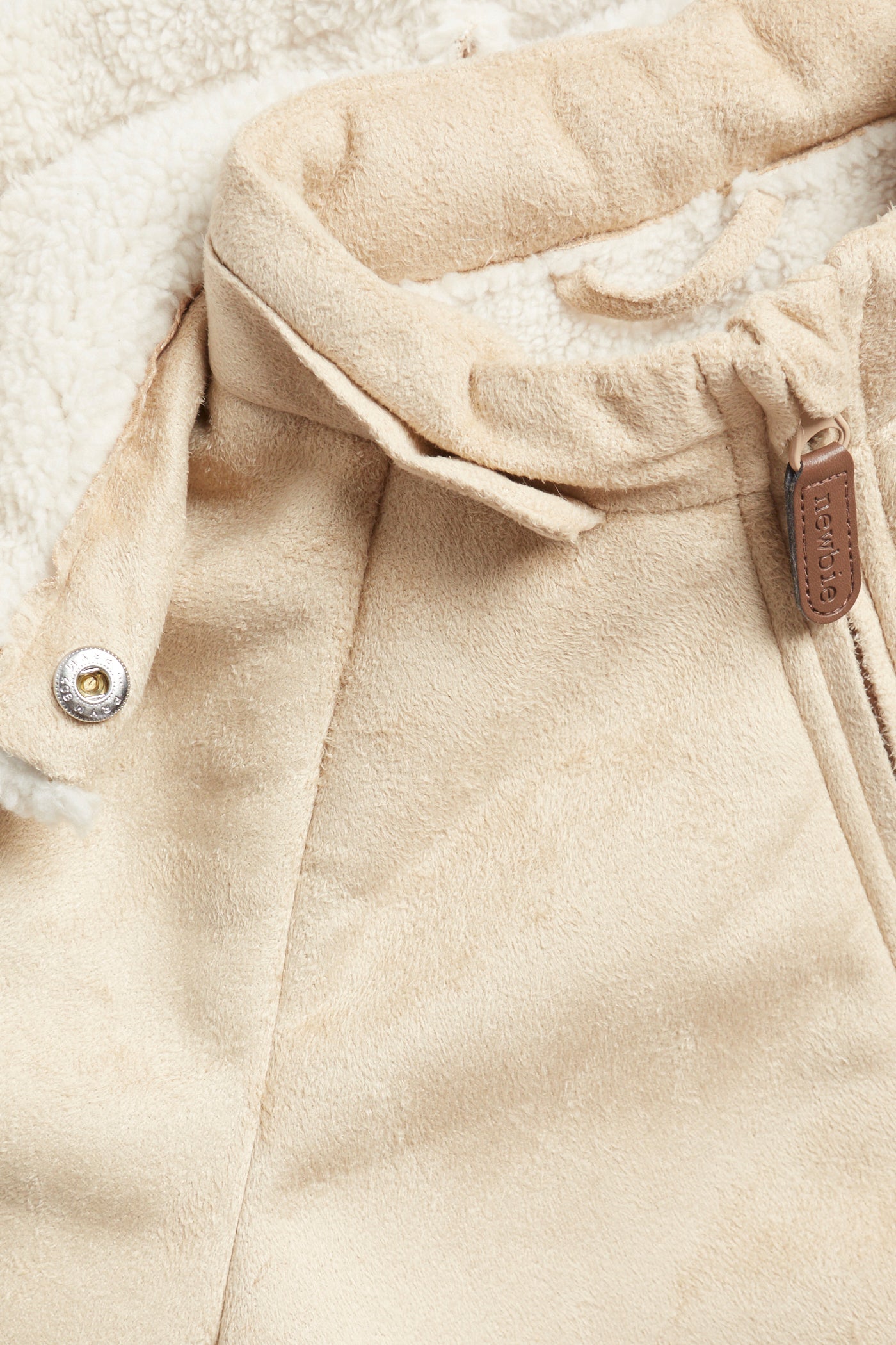 Kids´ beige shearling jacket