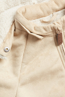 Kids´ beige shearling jacket
