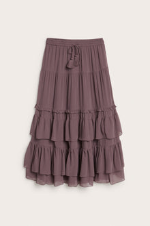 Women's lilac chiffon skirt