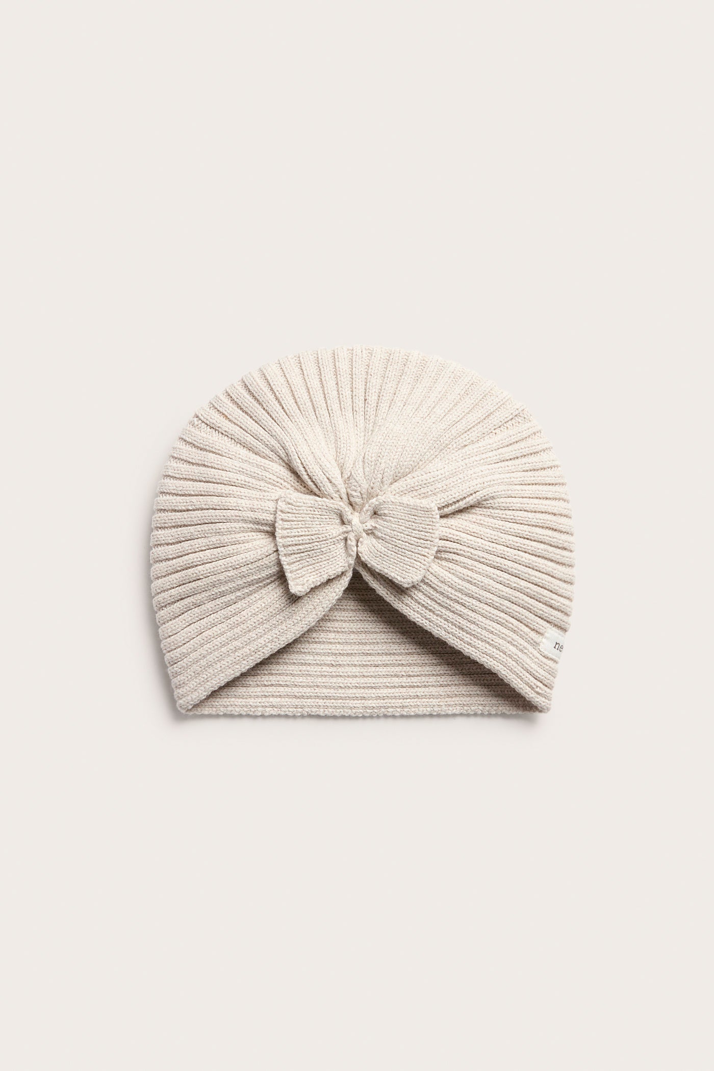 Baby & kids' beige knitted turban hat
