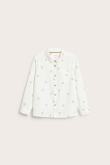 Kids' white shirt with teddy bears