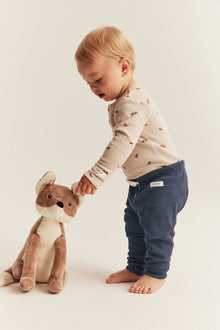 Baby blue ribbed leggings