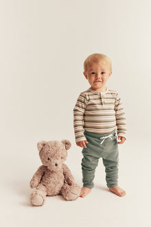 Baby green ribbed leggings