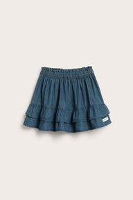 Baby & kids' blue denim skirt with frills