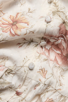 Women's white floral skirt