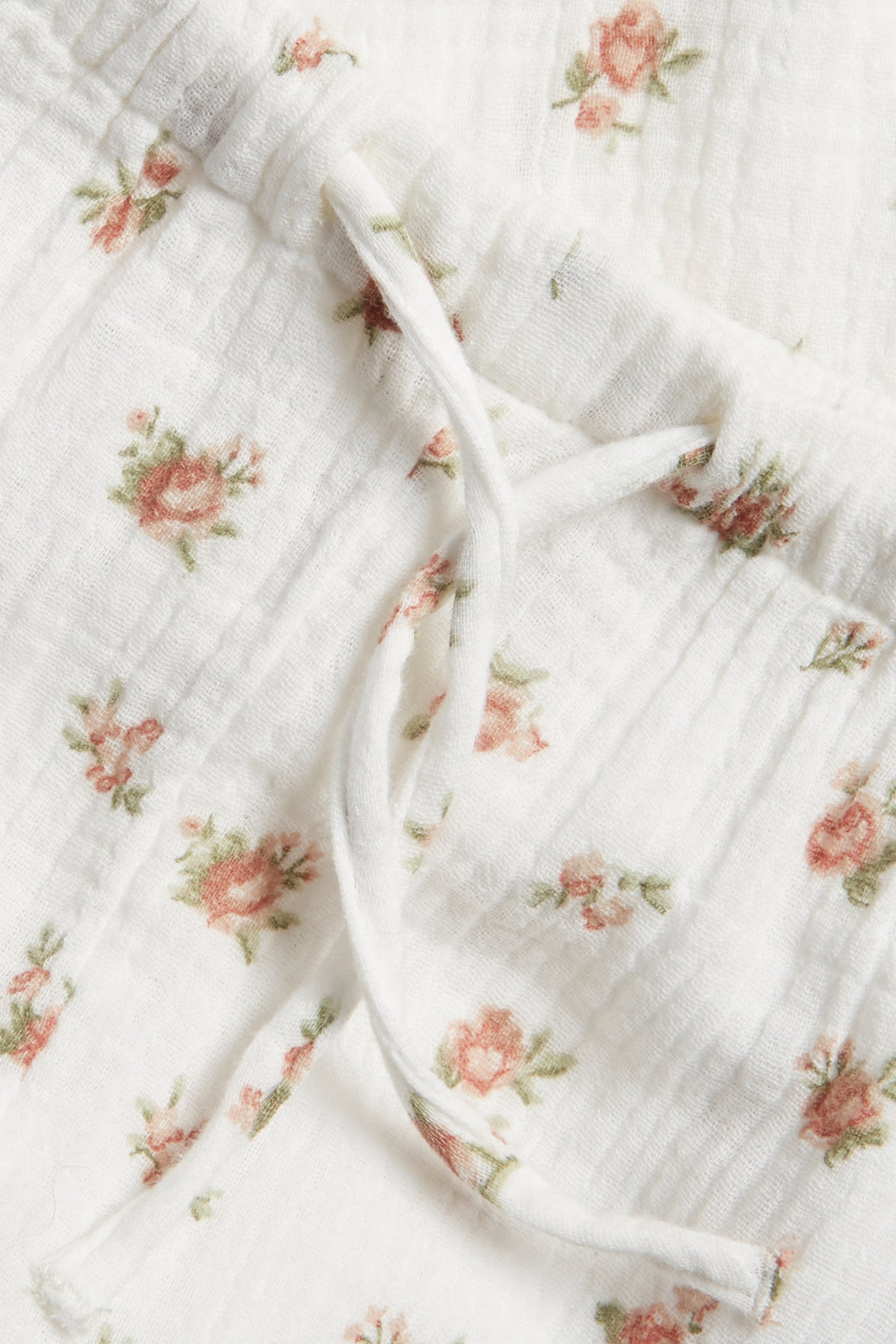 Baby white floral trousers