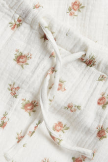 Baby white floral trousers