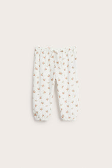Baby white floral trousers