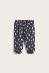 Baby blue floral trousers