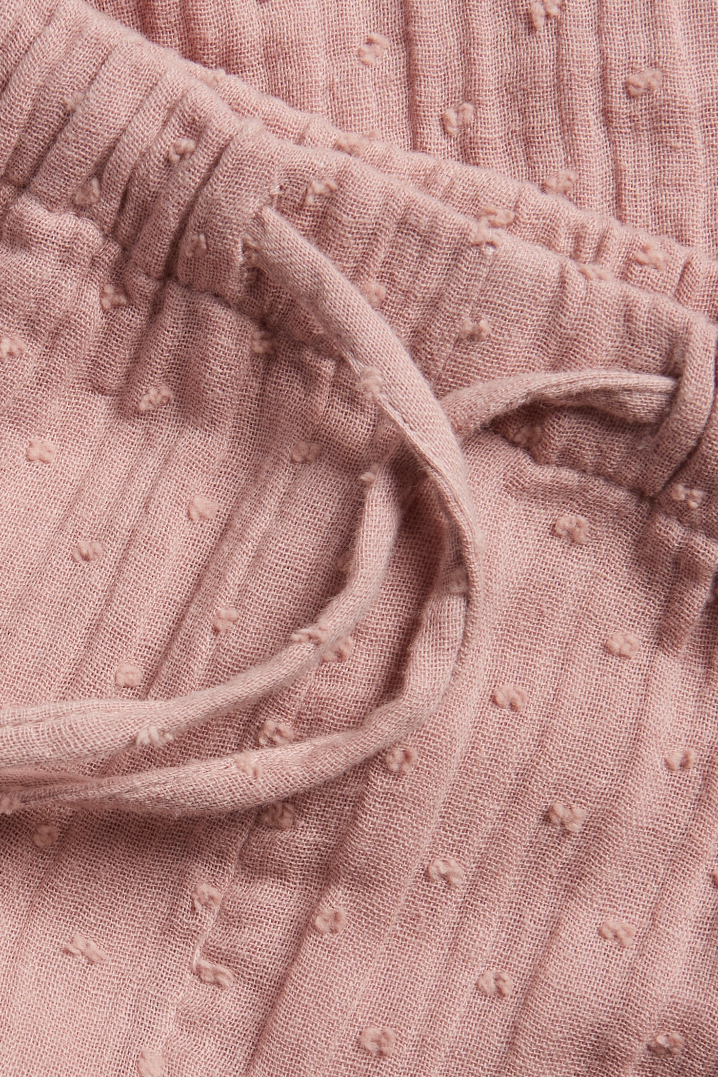 Baby pink trousers with drawstring