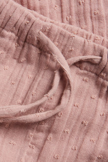 Baby pink trousers with drawstring