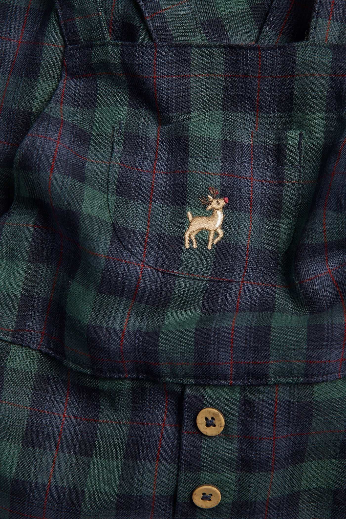 Baby blue checked dungarees