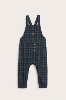 Baby blue checked dungarees