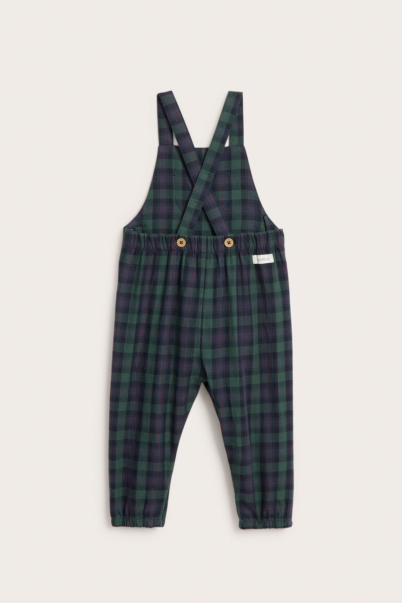 Baby blue checked dungarees