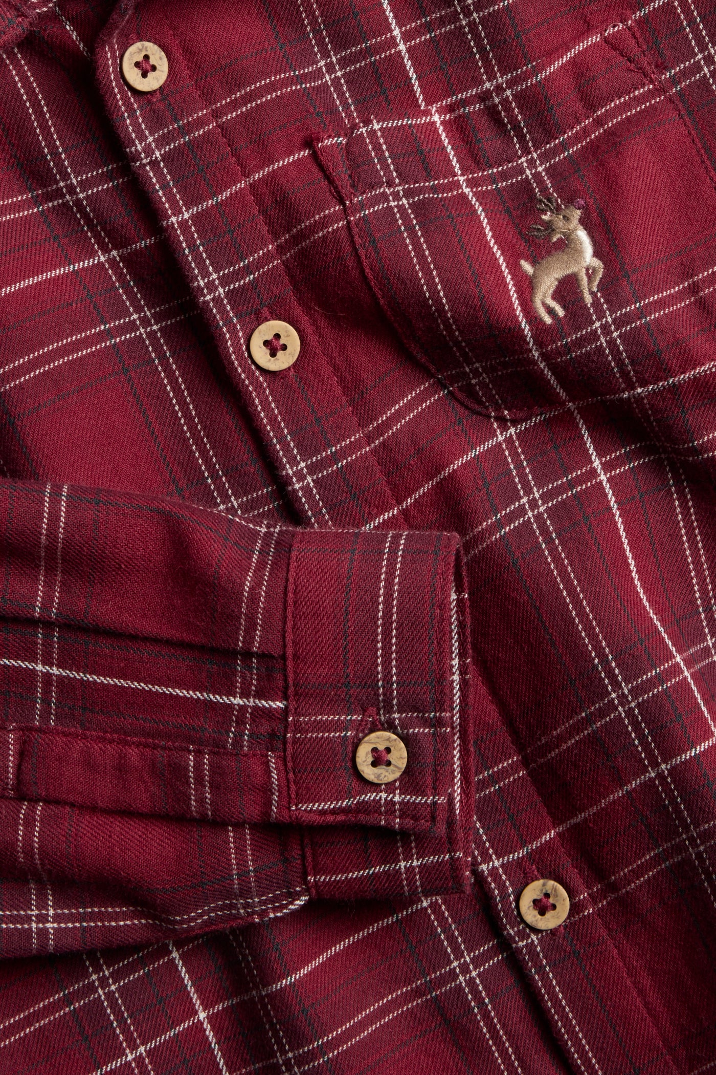 Kids´ red checked Christmas shirt