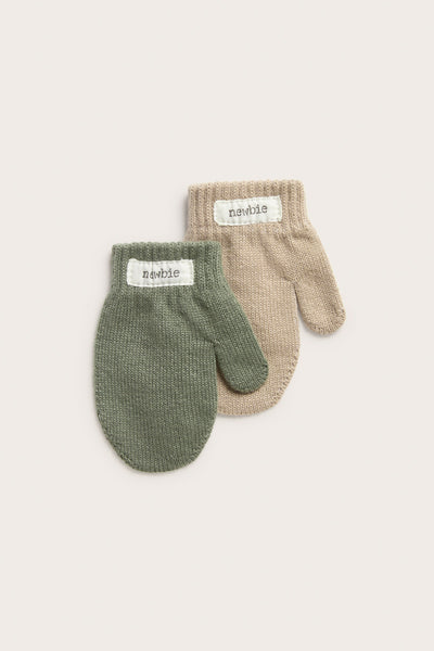 Baby pink mittens 2-pack