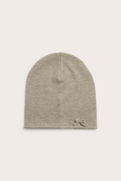 Women's beige wool and cashmere blend hat