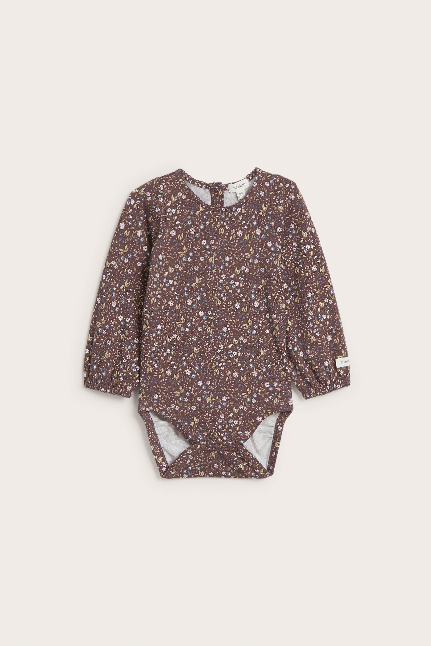 Baby lilac floral bodysuit