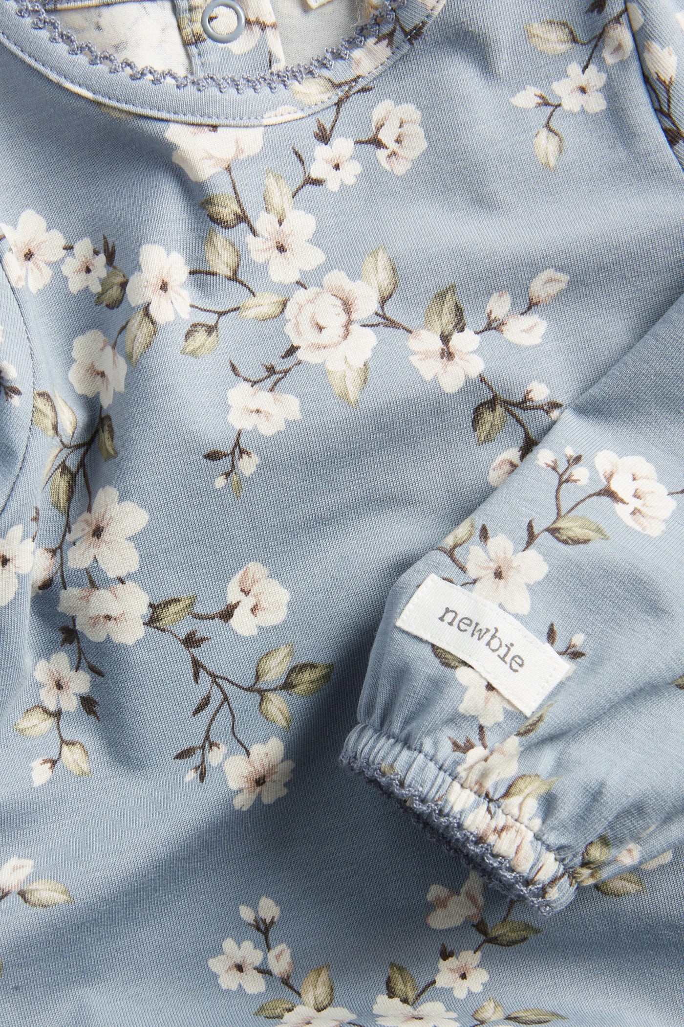 Baby blue floral bodysuit