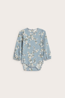 Baby blue floral bodysuit