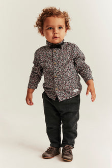 Baby grey turn-up trousers