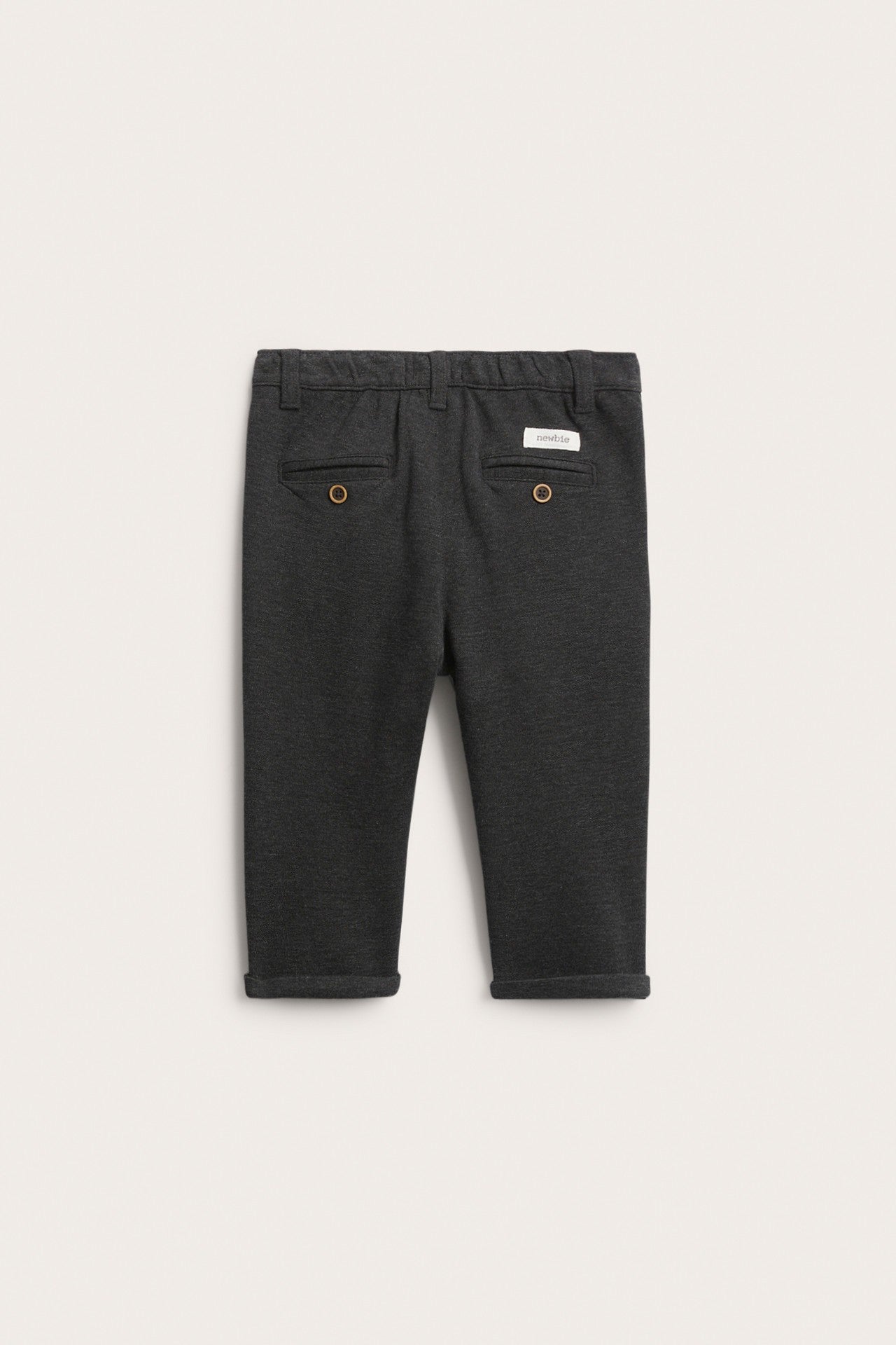 Baby grey turn-up trousers
