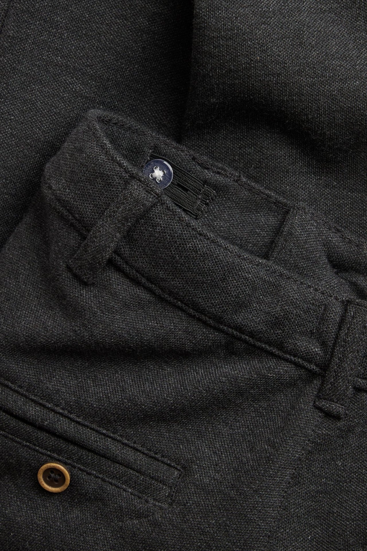 Kids' grey turn-up trousers