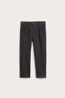 Kids' grey turn-up trousers