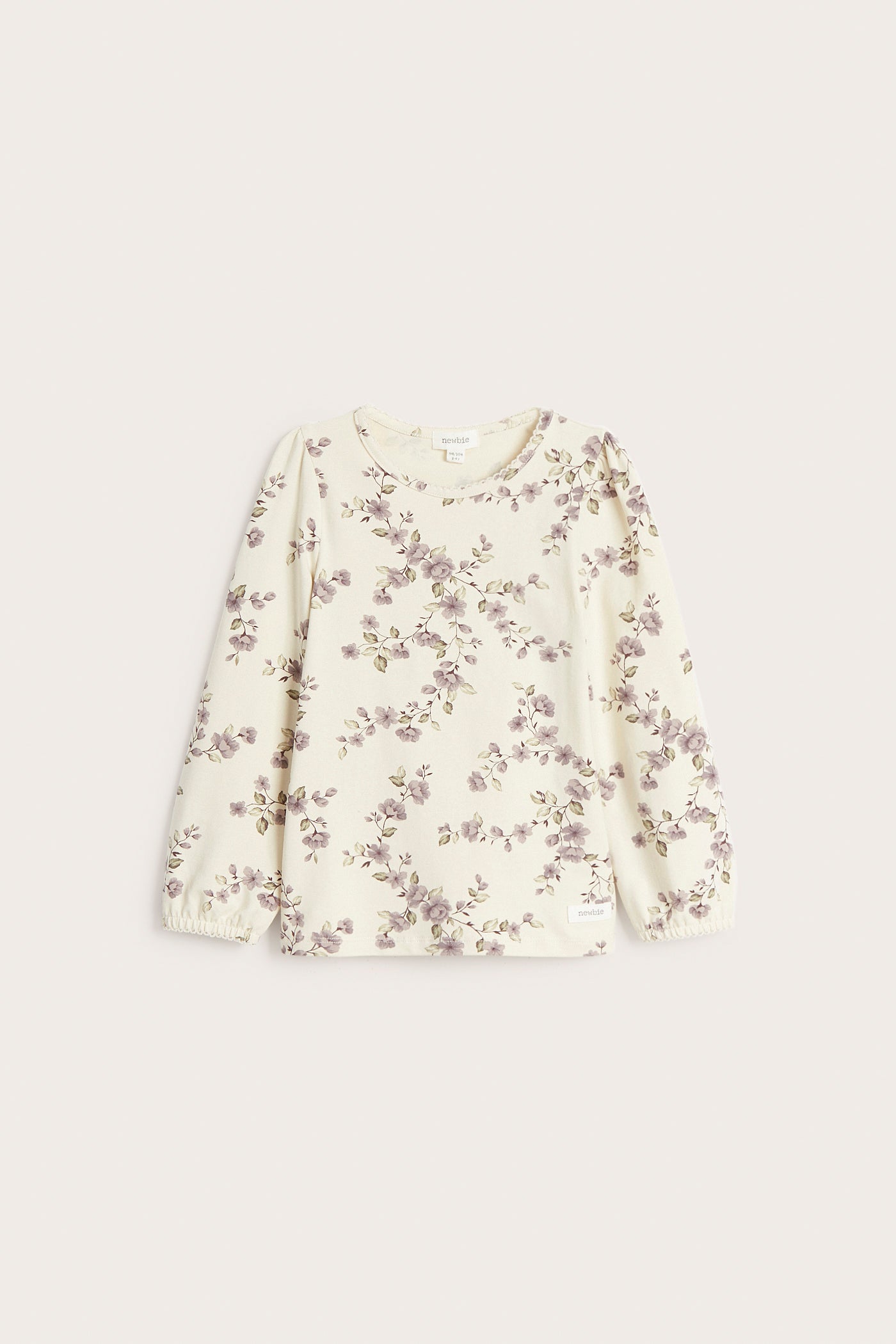 Kids' beige floral top